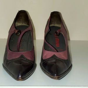 Miu Miu two tone pumps